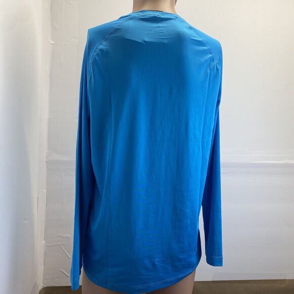 HURLEY Men's Long Sleeve Sunshirt Blue Size M UPF 50+ Quick Dry Top Stretch New - Picture 8 of 9